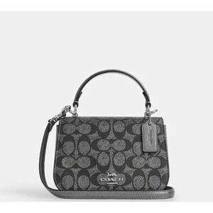 Coach Women's Lysa Small Top Handle Crossbody Bag in Signature Canvas CX576 NWT